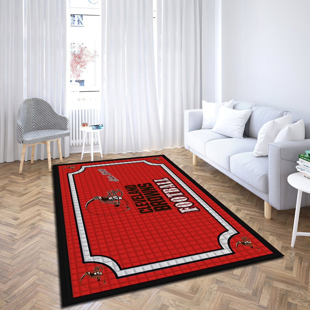 Cleveland Browns Embossed teppich, teppiche - geprägt outdoor teppich, teppich wohnzimmer , Küchenteppich, kinderzimmer, modern