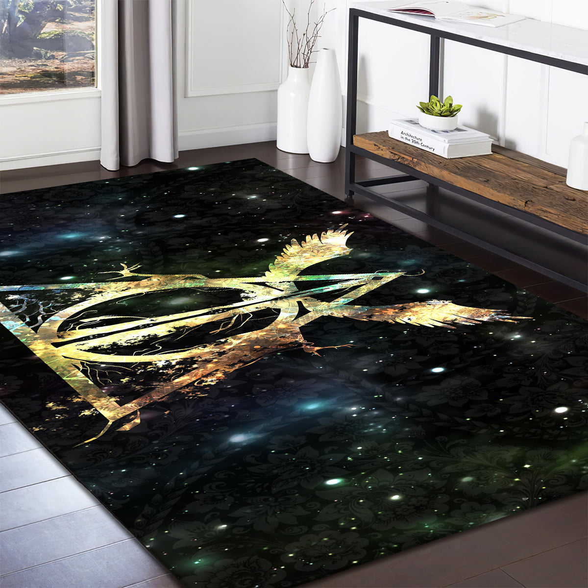 Symbol Harry Potter Deathly Hallows teppich, teppiche -heiligtümer des todes outdoor teppich, teppich wohnzimmer , Küchenteppich, kinderzimmer, modern