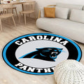 Carolina Panthers Kreis Logo Teppich Rund, Teppiche - Outdoor Teppich Rund, Teppich Wohnzimmer, Carpet, Rug