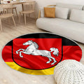 Flagge Von Niedersachsen Teppich Rund, Teppiche - Land Deutschland Outdoor Teppich Rund, Flaggen Deutscher Länder Teppich Wohnzimmer, Carpet, Rug