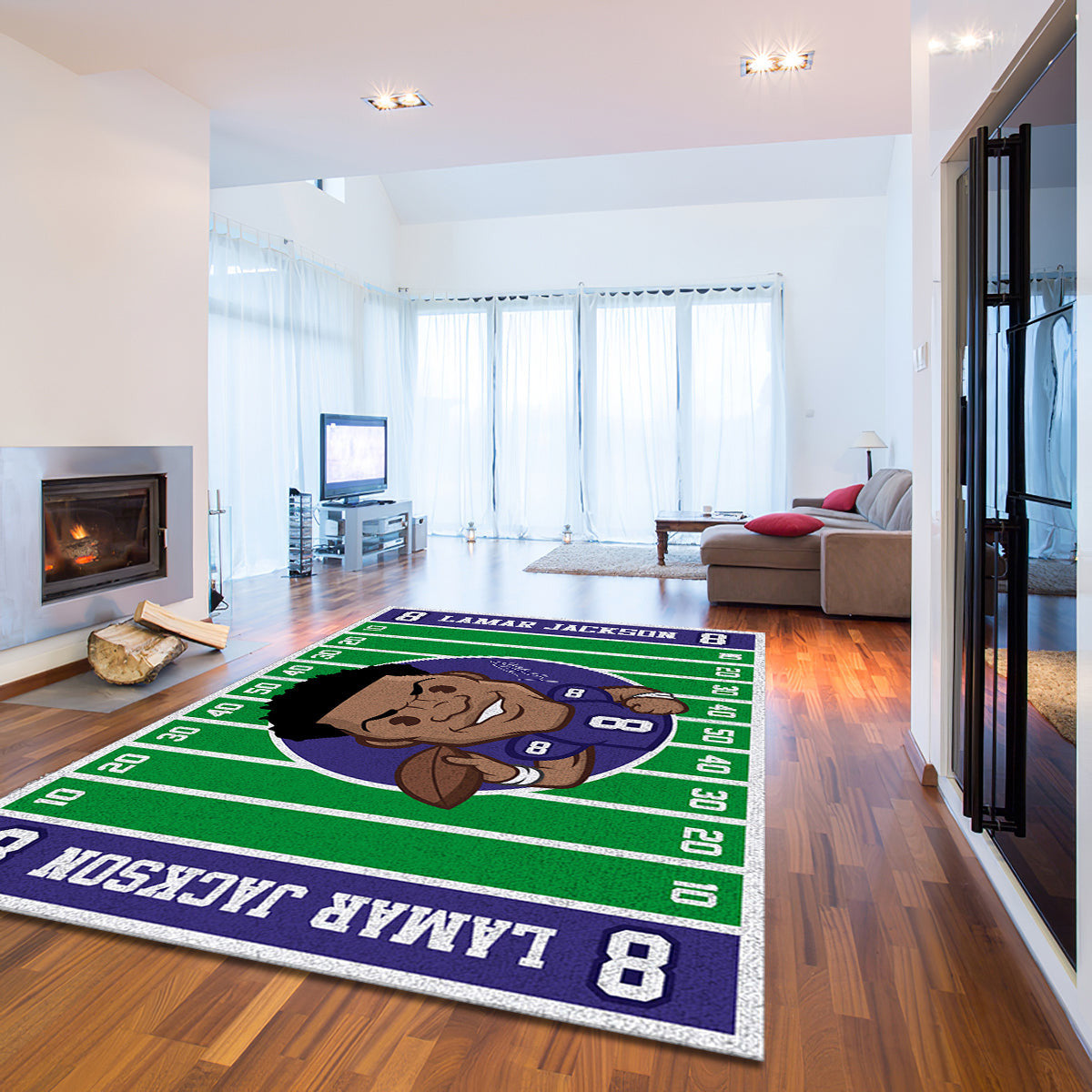Lamar Jackson Baltimore Ravens Imperial Players teppich, teppiche - imperiale spieler outdoor teppich, teppich wohnzimmer, Küchenteppich, kinderzimmer
