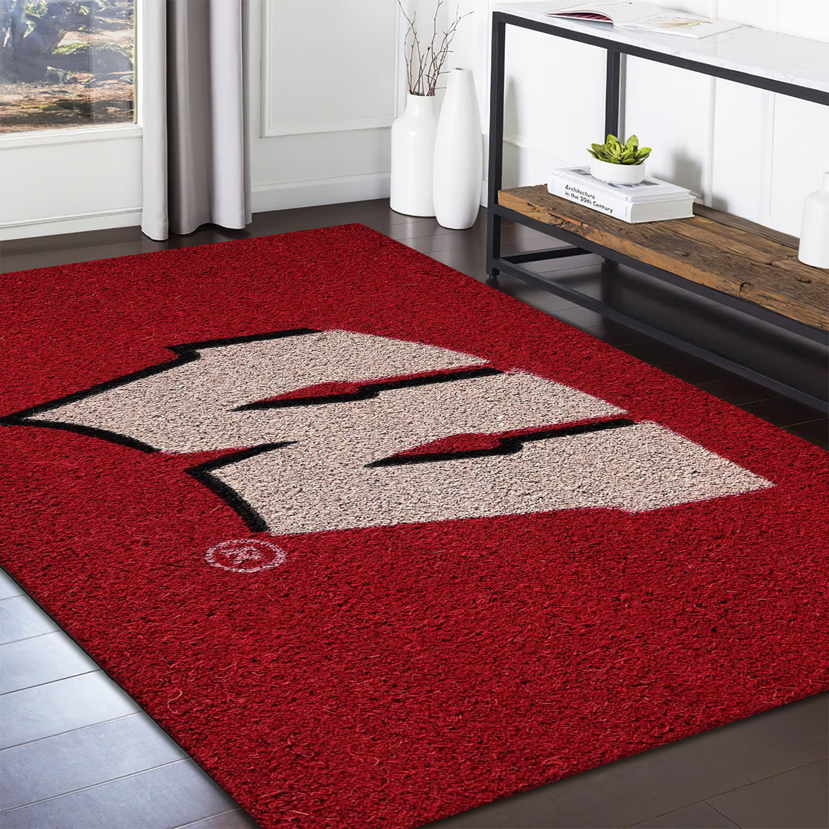 Wisconsin Badgers Team Colors teppich, teppiche - Wisconsin Dachs Teamfarben outdoor teppich, teppich wohnzimmer , Küchenteppich, kinderzimmer, modern