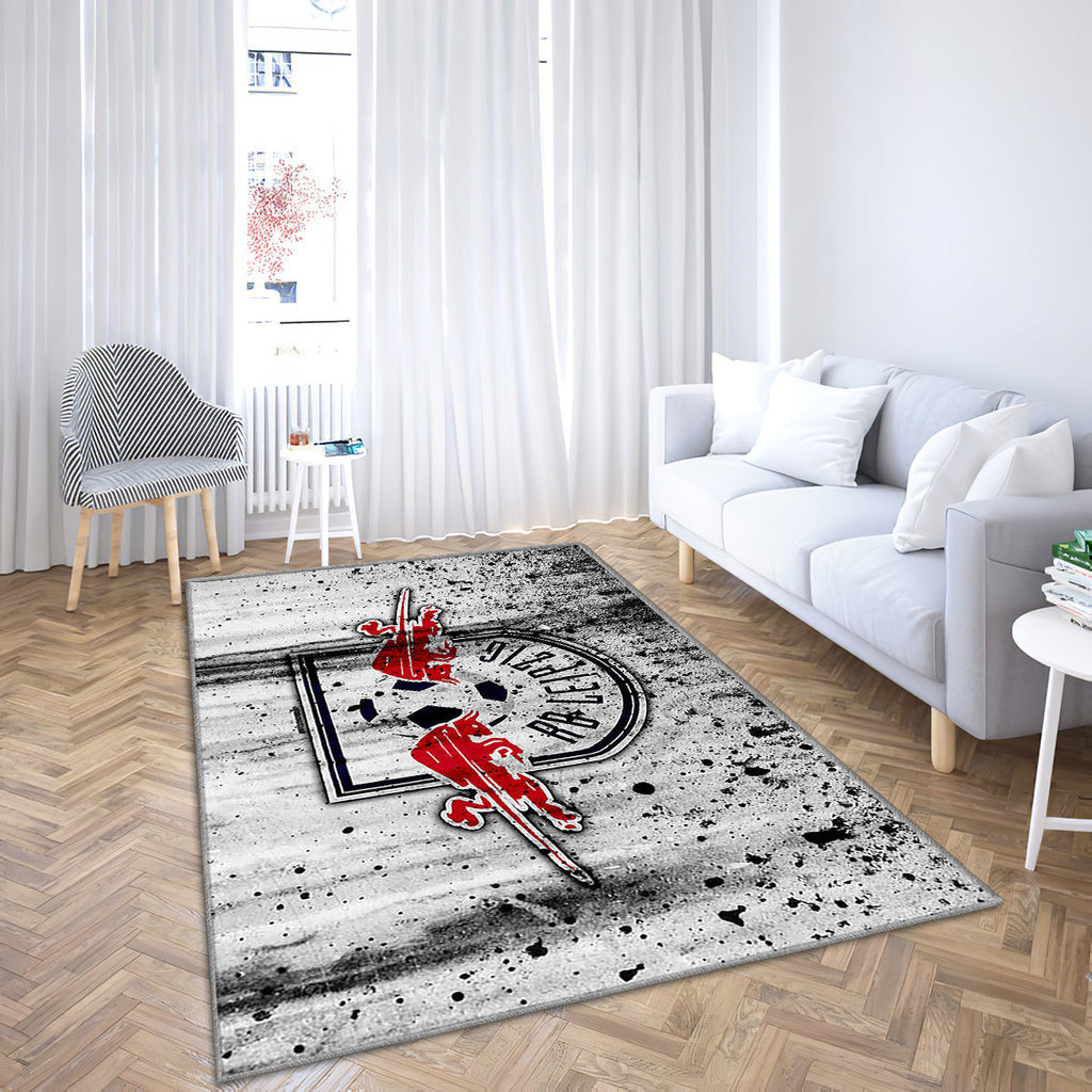 Fc Rb Leipzig Logo Teppich, Teppiche - Bundesliga Outdoor Teppich, Teppich Wohnzimmer, Küchenteppich, Kinderzimmer, Modern