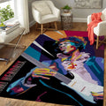 The Guitarist Jimi Hendrix Music Art Teppich, Teppiche - Outdoor Teppich, Teppich Wohnzimmer, Küchenteppich, Kinderzimmer, Modern