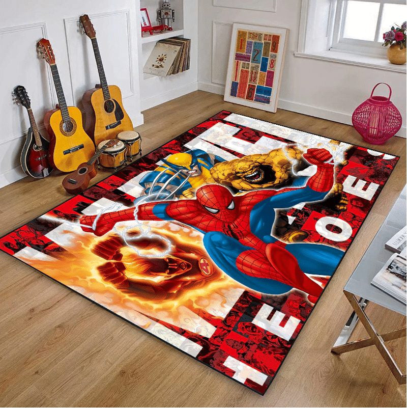 Spider Man Marvel 5 Teppich, Teppiche - Outdoor Teppich, Teppich Wohnzimmer, Küchenteppich, Kinderzimmer, Modern