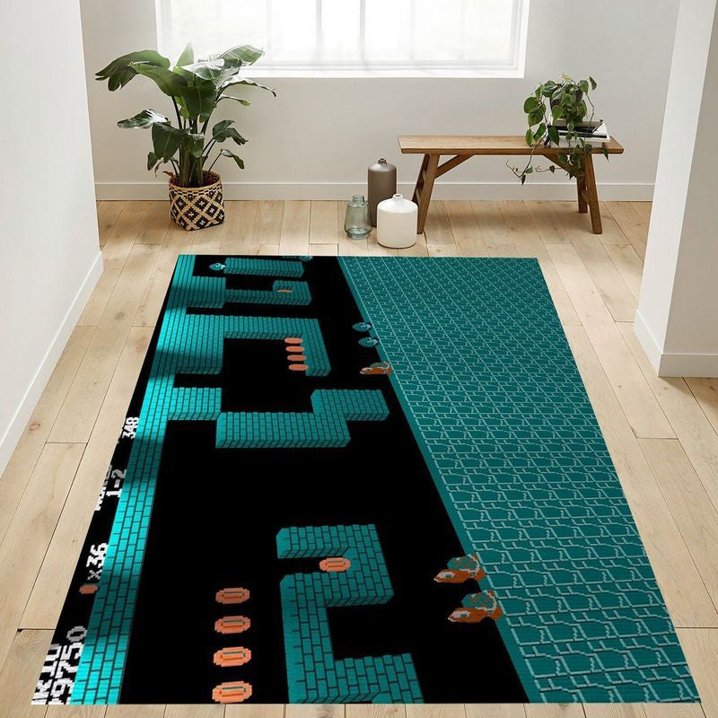 Super Mario 112 Teppich, Teppiche - Outdoor Teppich, Teppich Wohnzimmer, Küchenteppich, Kinderzimmer, Modern