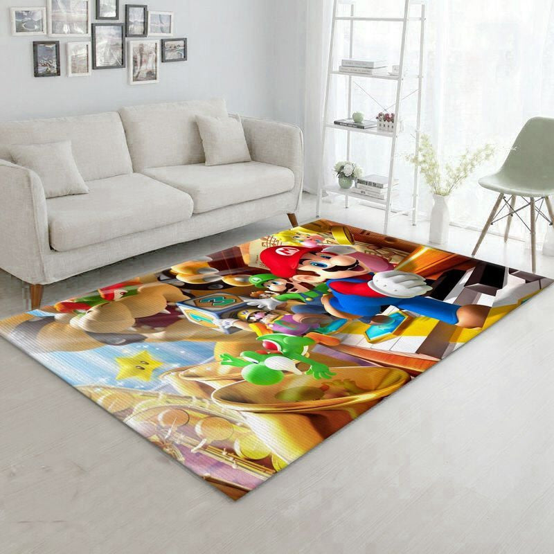 Super Mario 74 Teppich, Teppiche - Outdoor Teppich, Teppich Wohnzimmer, Küchenteppich, Kinderzimmer, Modern