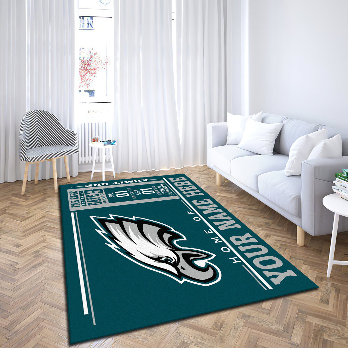 Philadelphia Eagles teppich, teppiche - outdoor teppich, teppich wohnzimmer , Küchenteppich, kinderzimmer, modern