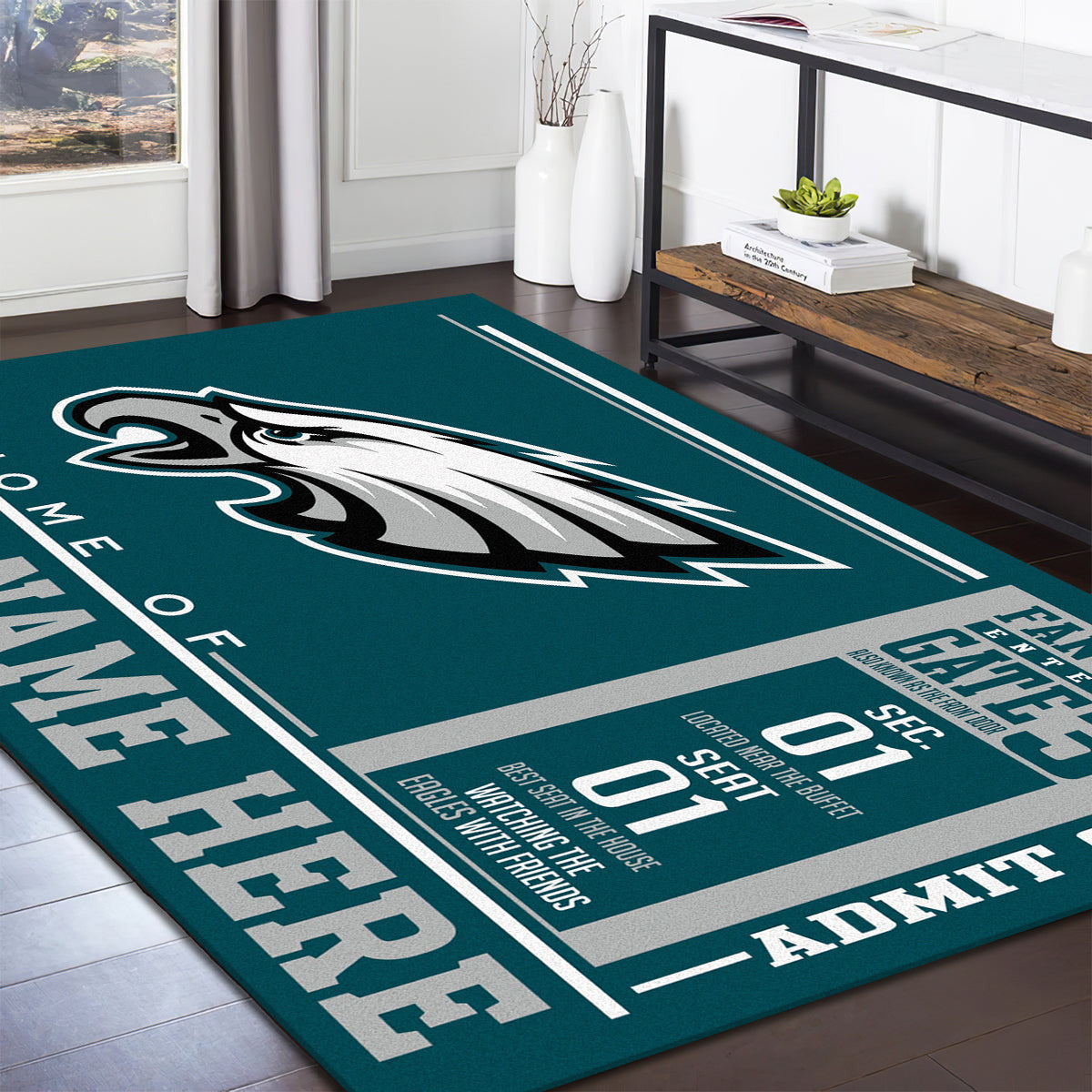 Philadelphia Eagles teppich, teppiche - outdoor teppich, teppich wohnzimmer , Küchenteppich, kinderzimmer, modern