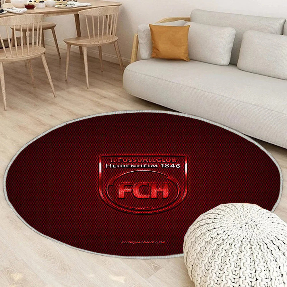 Fc Heidenheim Teppich Rund, Teppiche - Deutscher Fußballverein Outdoor Teppich Rund, Bundesliga 2 Teppich Wohnzimmer, Carpet, Rug