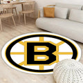 Boston Bruins Teppich Rund, Teppiche - Outdoor Teppich Rund, Teppich Wohnzimmer, Carpet, Rug