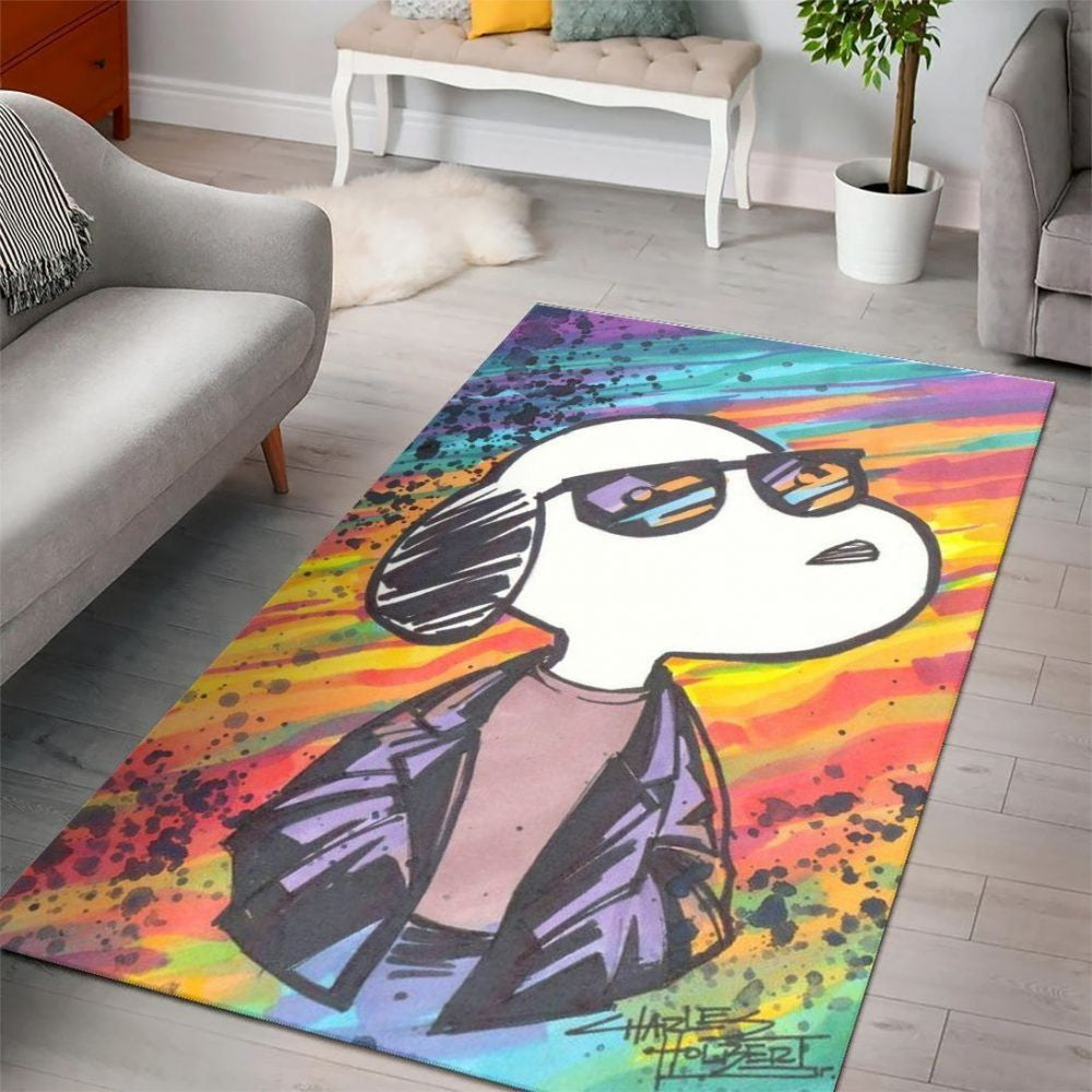 Snoopy Dog 44 Teppich, Teppiche - Outdoor Teppich, Teppich Wohnzimmer, Küchenteppich, Kinderzimmer, Modern
