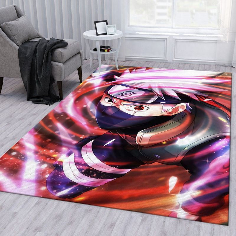 Kakashi Sharingan Anime Teppich, Teppiche - Outdoor Teppich, Teppich Wohnzimmer, Küchenteppich, Kinderzimmer, Modern