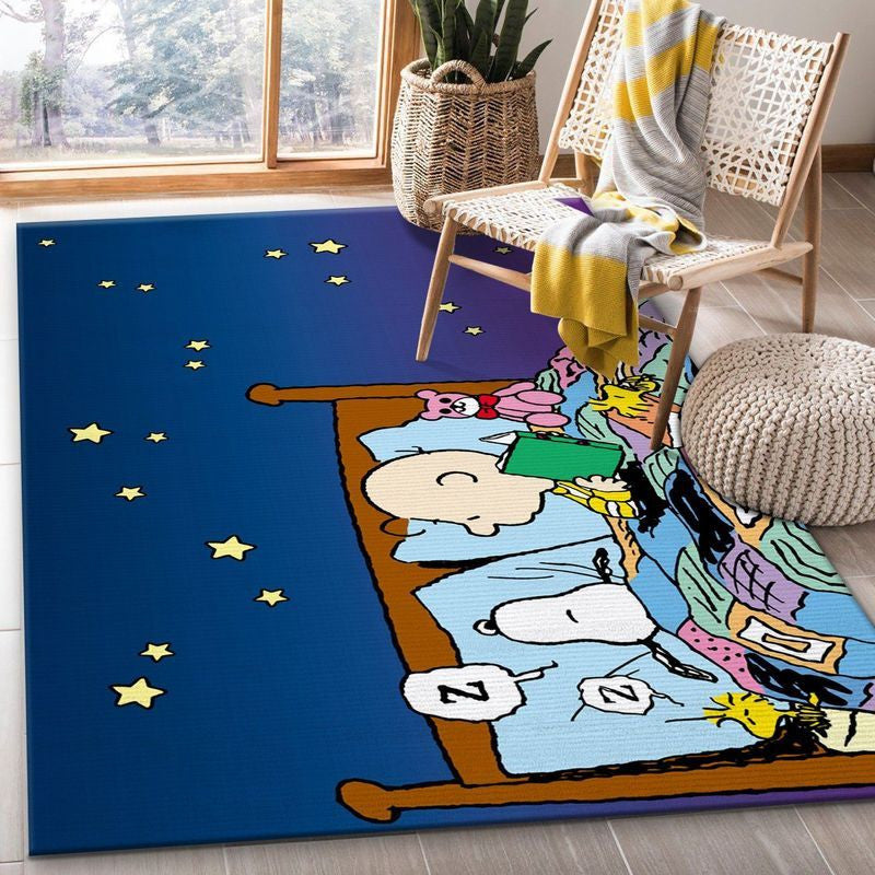 Snoopy Sleep Teppich, Teppiche - Outdoor Teppich, Teppich Wohnzimmer, Küchenteppich, Kinderzimmer, Modern