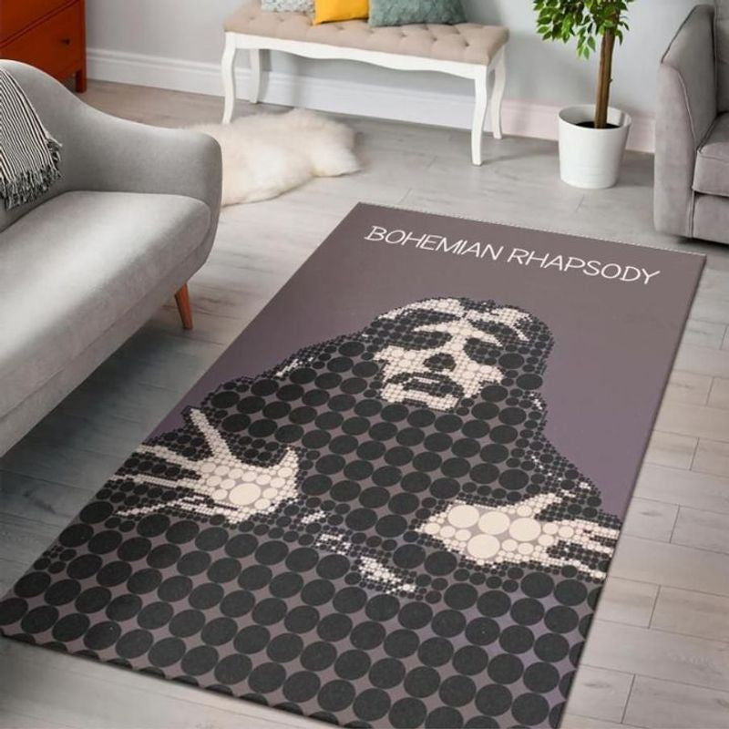 Queen Bohemian Rhapsody Freddie Mercury Teppich, Teppiche - Outdoor Teppich, Teppich Wohnzimmer, Küchenteppich, Kinderzimmer, Modern