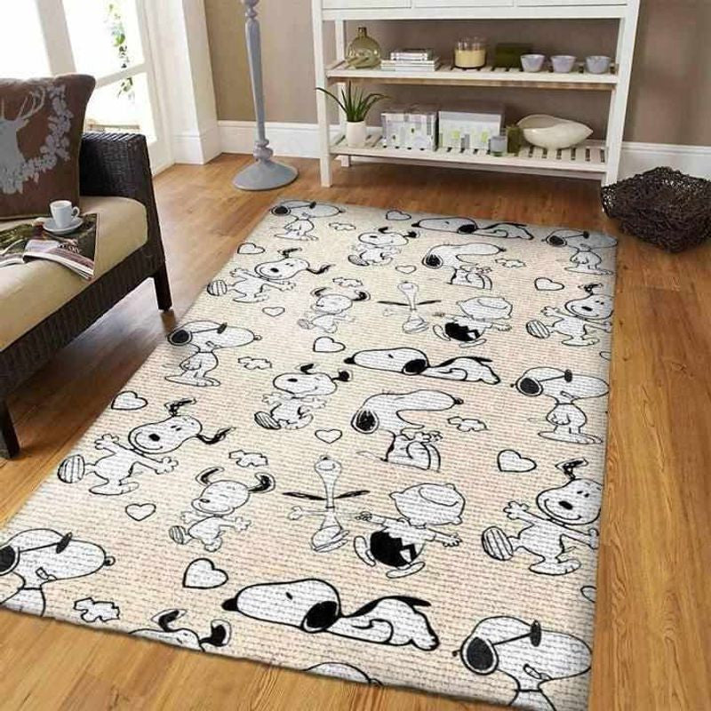 Snoopy 5 Teppich, Teppiche - Outdoor Teppich, Teppich Wohnzimmer, Küchenteppich, Kinderzimmer, Modern