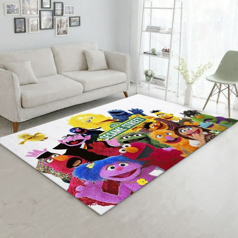 Sesame Street 2 Teppich, Teppiche - Outdoor Teppich, Teppich Wohnzimmer, Küchenteppich, Kinderzimmer, Modern