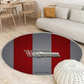 Fc Union Berlin Teppich Rund, Teppiche - Englischer Fußballverein Outdoor Teppich Rund, Metall Emblem Teppich Wohnzimmer, Carpet, Rug