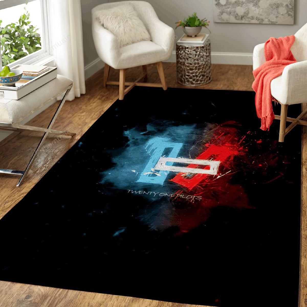 Twenty One Pilots Music Art1001 Teppich, Teppiche - Outdoor Teppich, Teppich Wohnzimmer, Küchenteppich, Kinderzimmer, Modern