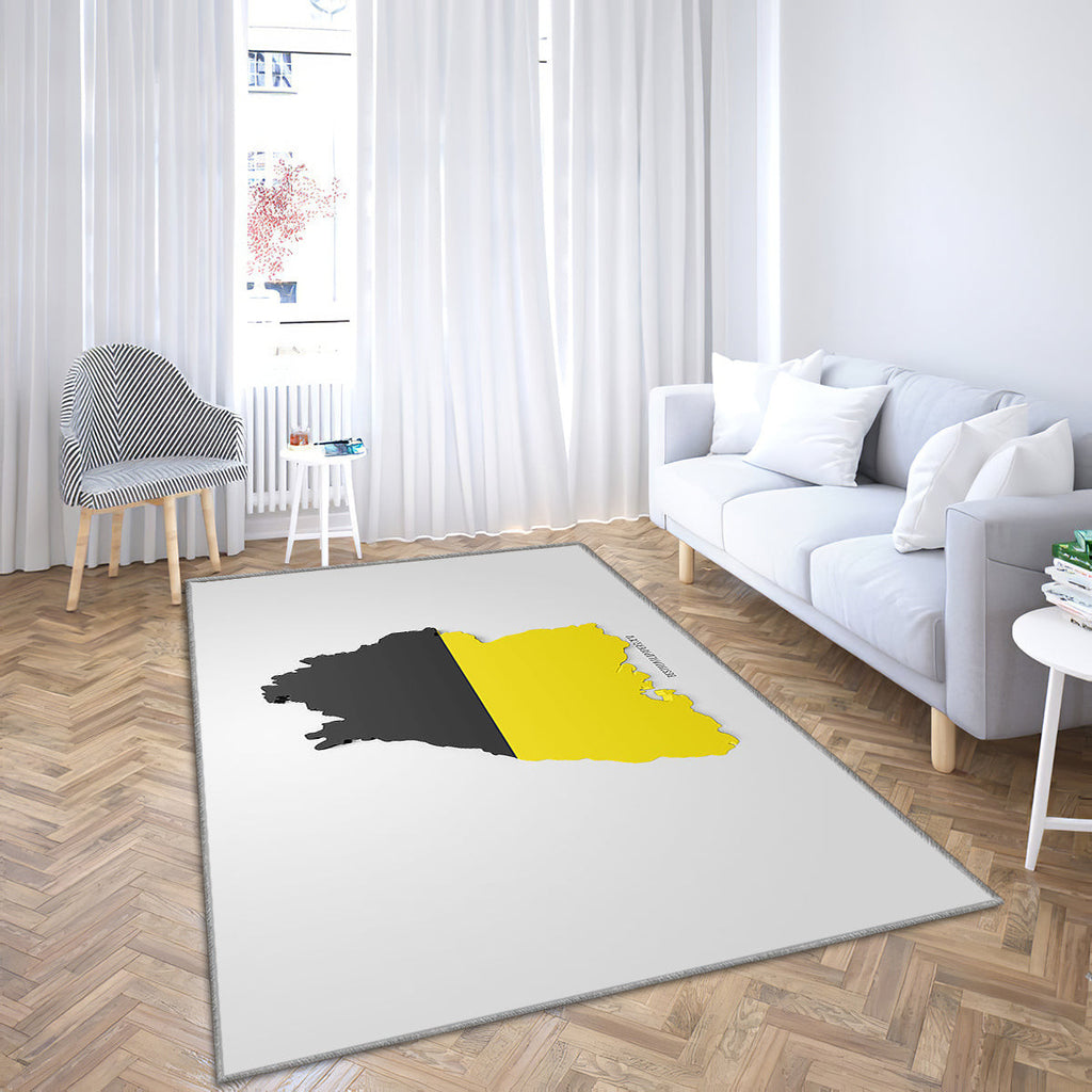 Baden Wurttemberg Map Silhouette Teppich, Teppiche - 3D-Flagge Von Baden-Württemberg Outdoor Teppich, Teppich Wohnzimmer, Küchenteppich, Kinderzimmer, Modern