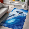 Dolphins teppich, teppiche - outdoor teppich, teppich wohnzimmer, Küchenteppich, kinderzimmer, modern