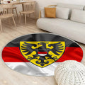 Reutlinger Fahne Seideneffekt Teppich Rund, Teppiche - Seidenfahne Outdoor Teppich Rund, Deutsche Stadt Teppich Wohnzimmer, Carpet, Rug