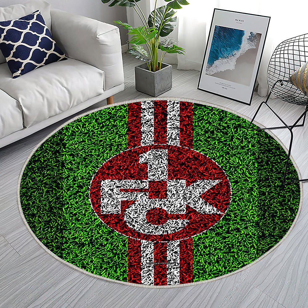 Fc Kaiserslautern Teppich Rund, Teppiche - Fck De Deutscher Fußballverein Outdoor Teppich Rund, Fußballrasen Teppich Wohnzimmer, Carpet, Rug