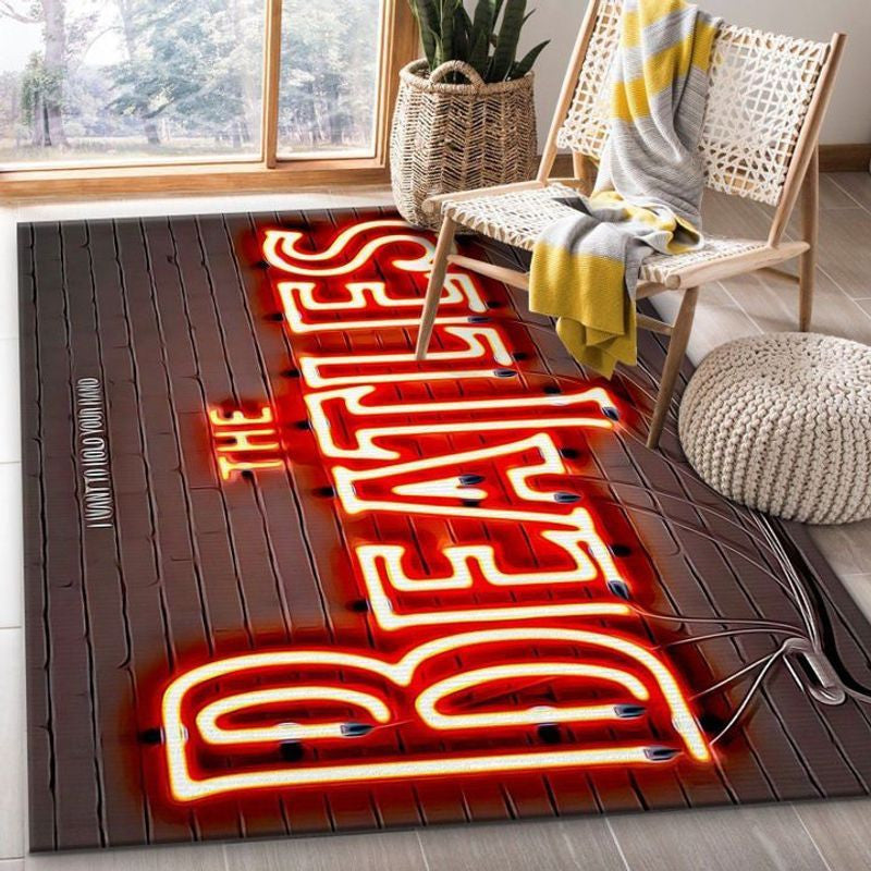 The Beatles Led Light Teppich, Teppiche - Outdoor Teppich, Teppich Wohnzimmer, Küchenteppich, Kinderzimmer, Modern