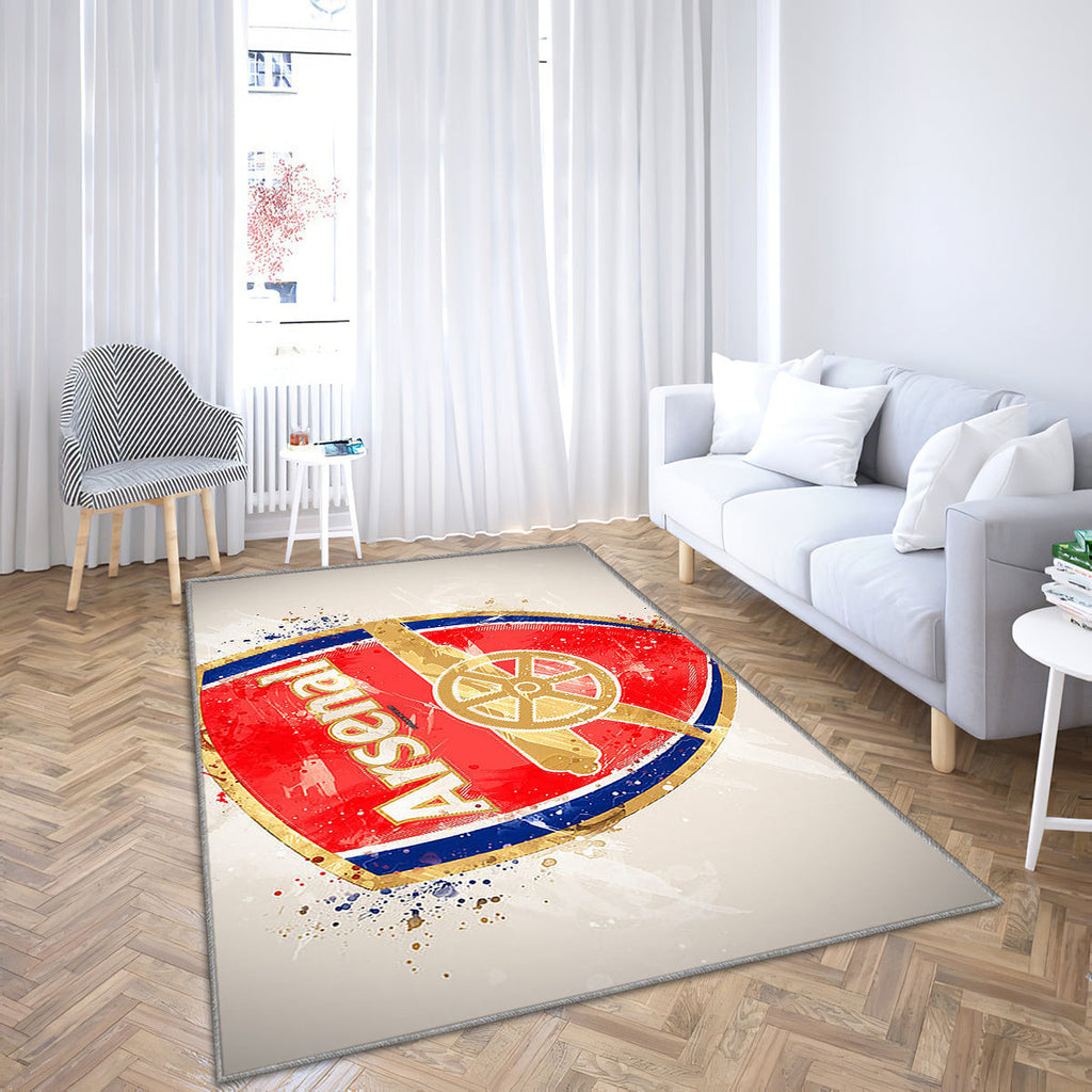 Arsenal Fc Paint Art Teppich, Teppiche - Emblem Outdoor Teppich, Teppich Wohnzimmer, Küchenteppich, Kinderzimmer, Modern