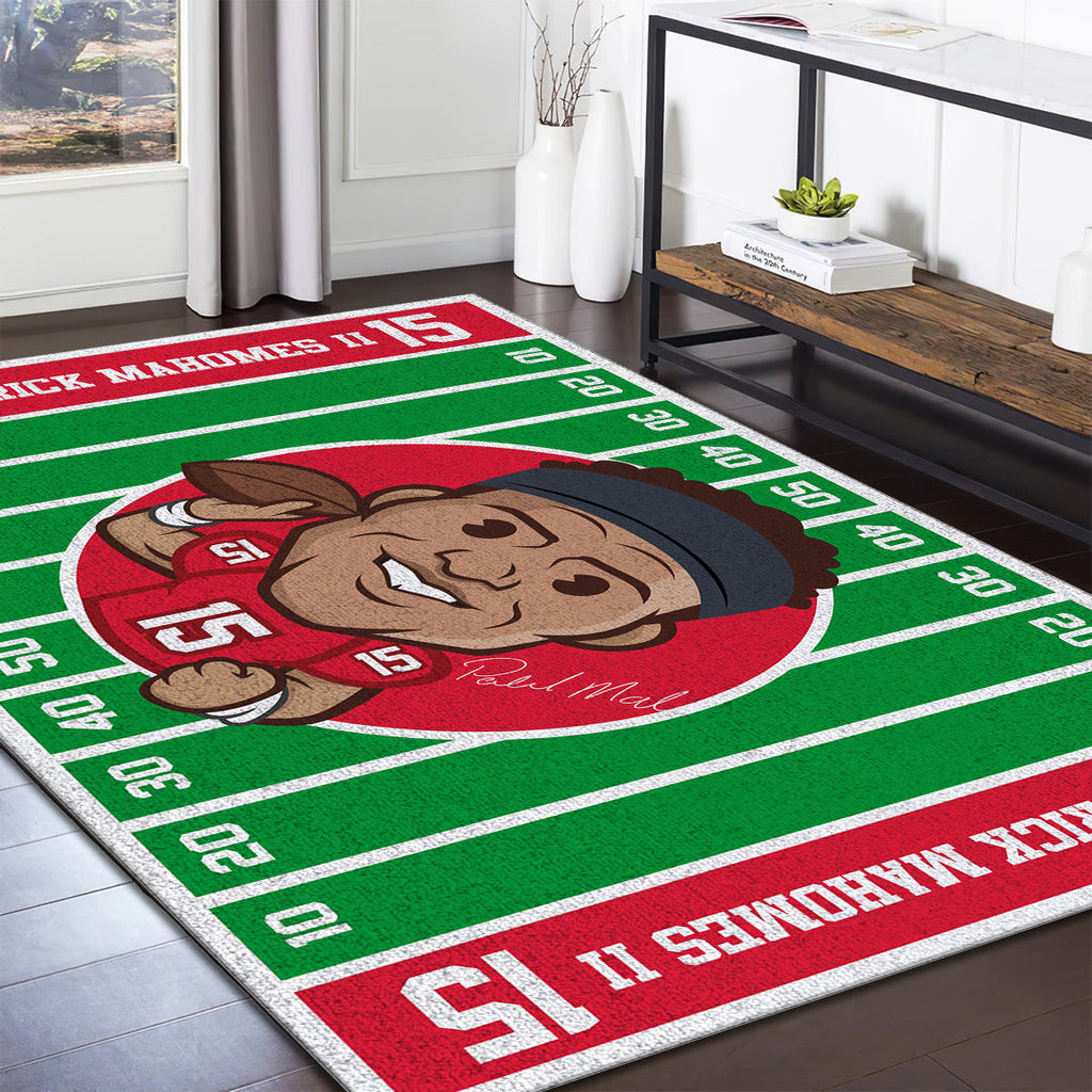 Patrick Mahomes Kansas City Chiefs 1 teppich, teppiche - outdoor teppich, teppich wohnzimmer , Küchenteppich, kinderzimmer, modern