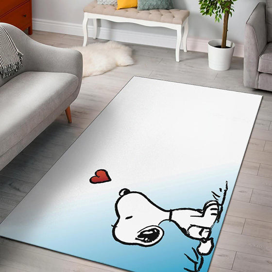 Snoopy Blue White teppich, teppiche - outdoor teppich, teppich wohnzimmer, Küchenteppich, kinderzimmer, modern