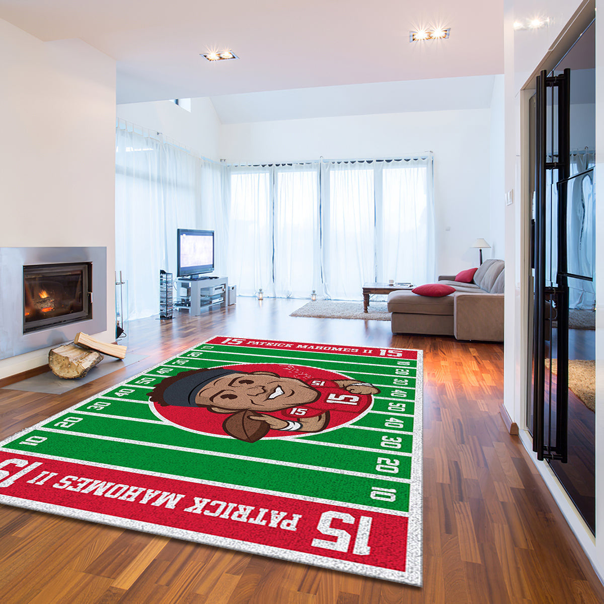Patrick Mahomes Kansas City Chiefs 1 teppich, teppiche - outdoor teppich, teppich wohnzimmer , Küchenteppich, kinderzimmer, modern