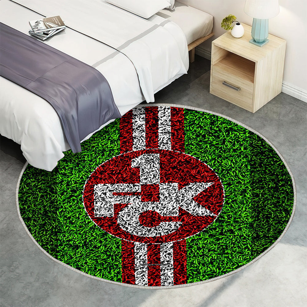 Fc Kaiserslautern Teppich Rund, Teppiche - Fck De Deutscher Fußballverein Outdoor Teppich Rund, Fußballrasen Teppich Wohnzimmer, Carpet, Rug