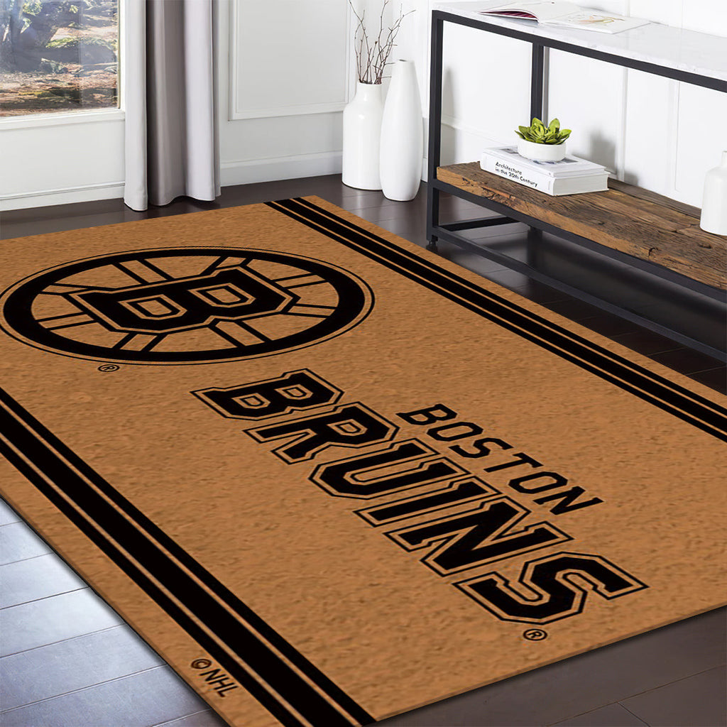 Boston Bruins Logo Turf teppich, teppiche - Bruins Logo outdoor teppich, teppich wohnzimmer , Küchenteppich, kinderzimmer, modern