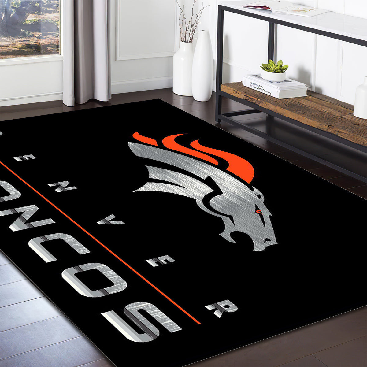 Denver Broncos Imperial X Chrome teppich, teppiche - chrom outdoor teppich, teppich wohnzimmer , Küchenteppich, kinderzimmer, modern