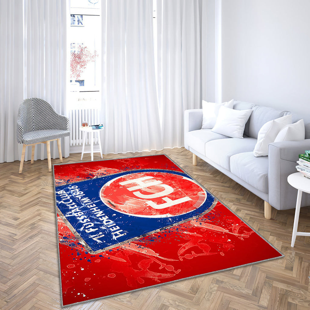 Fc Heidenheim 1846 Paint Art Teppich, Teppiche - Emblem Outdoor Teppich, Teppich Wohnzimmer, Küchenteppich, Kinderzimmer, Modern