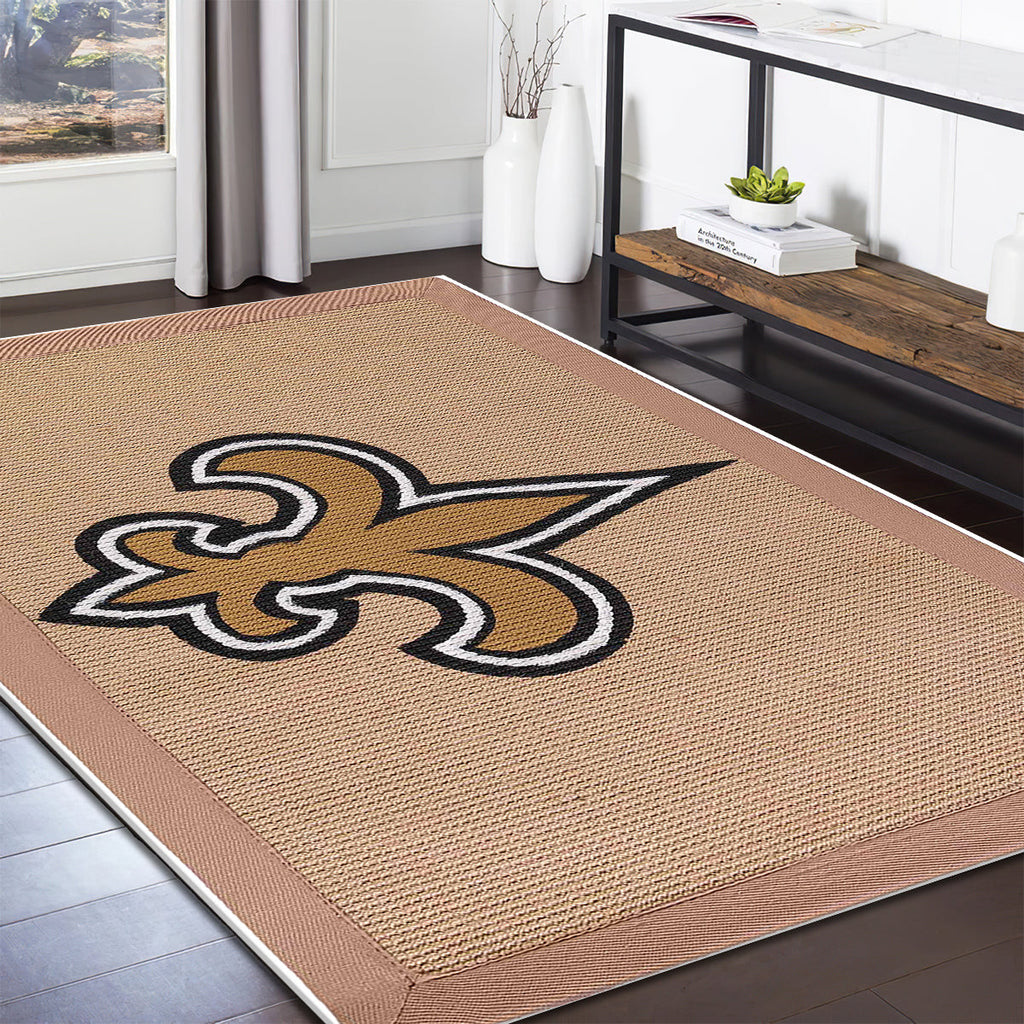 New Orleans Saints Jute teppich, teppiche - outdoor teppich, teppich wohnzimmer , Küchenteppich, kinderzimmer, modern