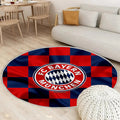 Fc Bayern München Teppich Rund, Teppiche - Rot Blau Karierte Flagge Outdoor Teppich Rund, Teppich Wohnzimmer, Carpet, Rug