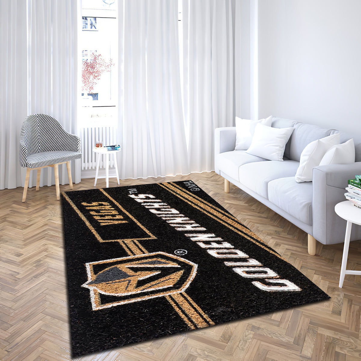 Vegas Golden Knights Coir Punch teppich, teppiche - Kokosstanze outdoor teppich, teppich wohnzimmer , Küchenteppich, kinderzimmer, modern