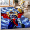 Thor Lightning Strike Teppich, Teppiche - Outdoor Teppich, Teppich Wohnzimmer, Küchenteppich, Kinderzimmer, Modern