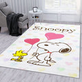Snoopy Love Teppich, Teppiche - Outdoor Teppich, Teppich Wohnzimmer, Küchenteppich, Kinderzimmer, Modern