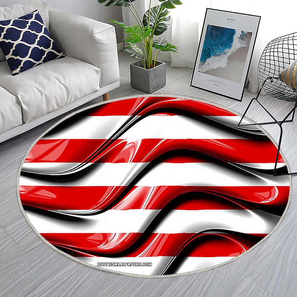 Bremer Flaggenstädte In Deutschland Teppich Rund, Teppiche - Europa Outdoor Teppich Rund, Flagge Von Bremen Teppich Wohnzimmer, Carpet, Rug
