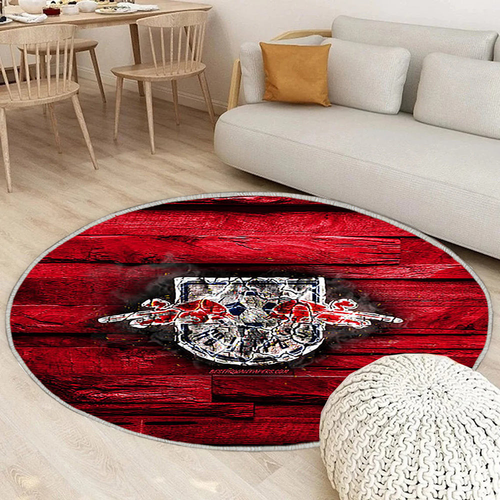 Rb Leipzig Fc Teppich Rund, Teppiche - Feurig Outdoor Teppich Rund, Bundesliga Teppich Wohnzimmer, Carpet, Rug