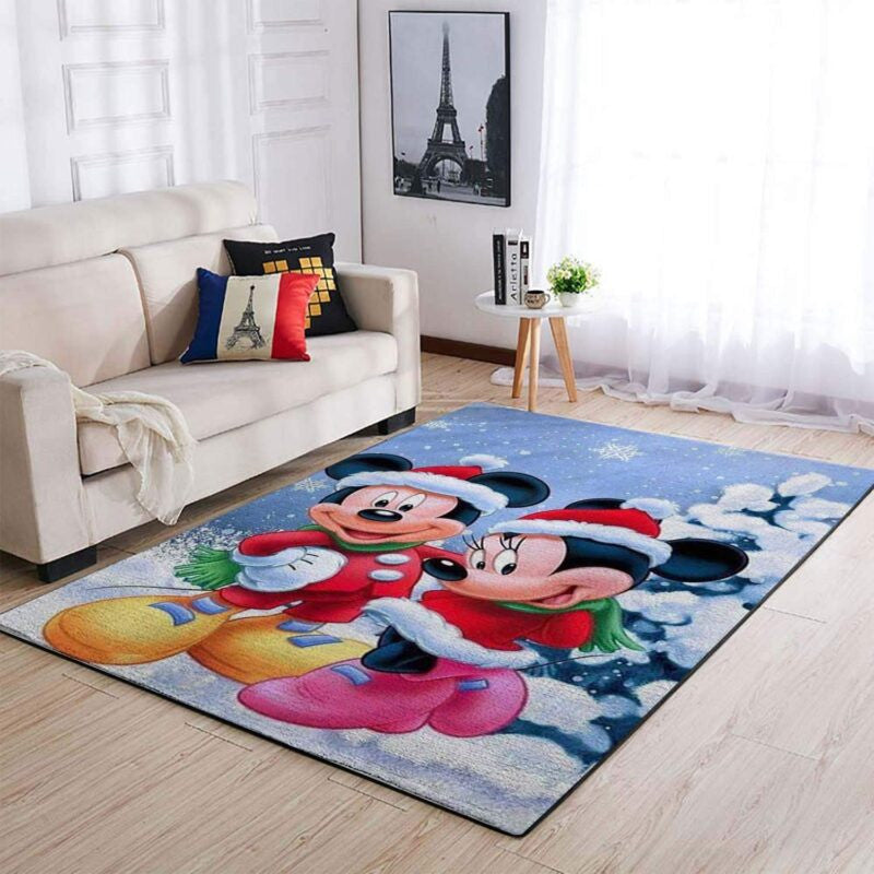 Weihnachten Von Mickey Mouse In Disney Teppich, Teppiche - Outdoor Teppich, Teppich Wohnzimmer, Küchenteppich, Kinderzimmer, Modern