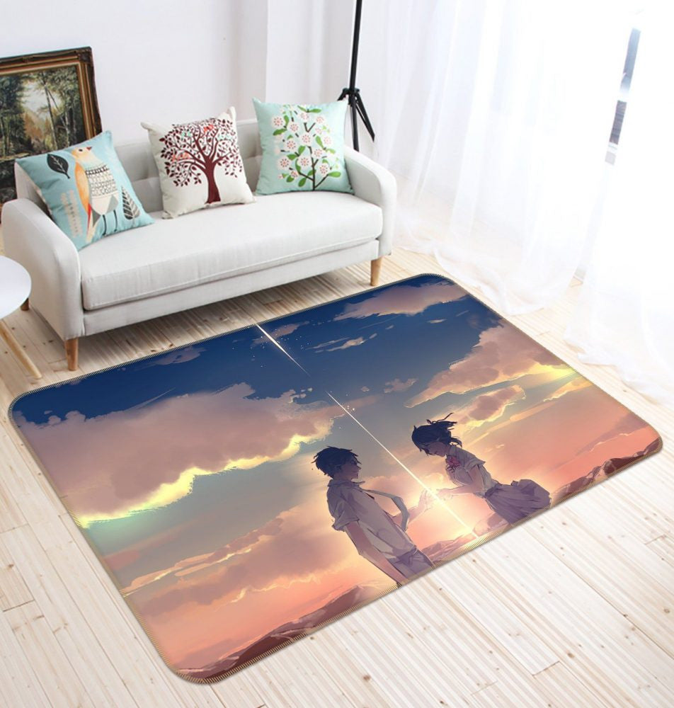 Your Name Anime 7 Teppich, Teppiche - Outdoor Teppich, Teppich Wohnzimmer, Küchenteppich, Kinderzimmer, Modern