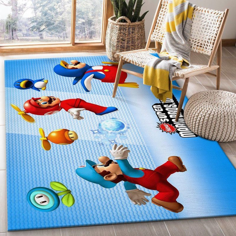 Super Mario 7 Teppich, Teppiche - Outdoor Teppich, Teppich Wohnzimmer, Küchenteppich, Kinderzimmer, Modern