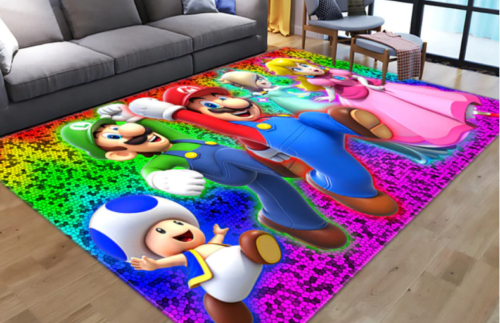 Super Mario1012 Teppich, Teppiche - Outdoor Teppich, Teppich Wohnzimmer, Küchenteppich, Kinderzimmer, Modern