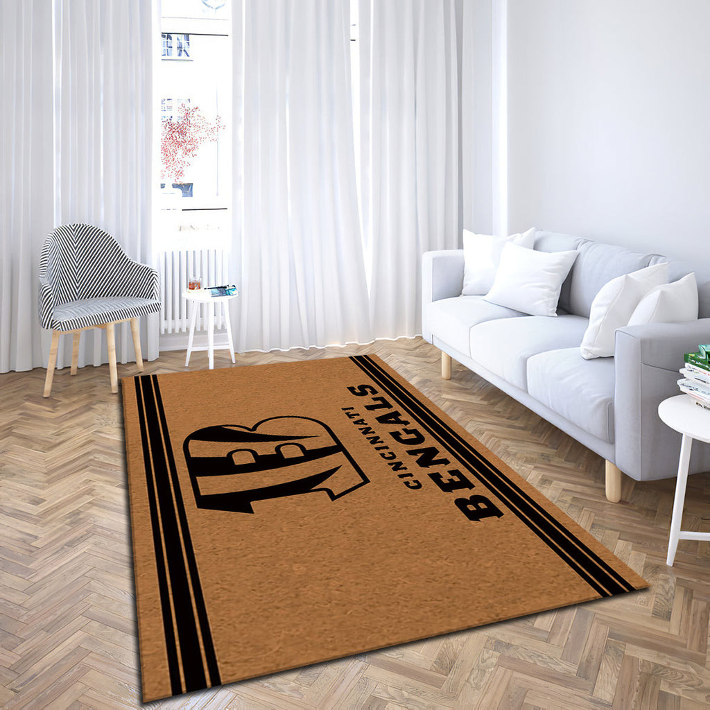 Cincinnati Bengals Logo Turf teppich, teppiche - rasen outdoor teppich, teppich wohnzimmer , Küchenteppich, kinderzimmer, modern