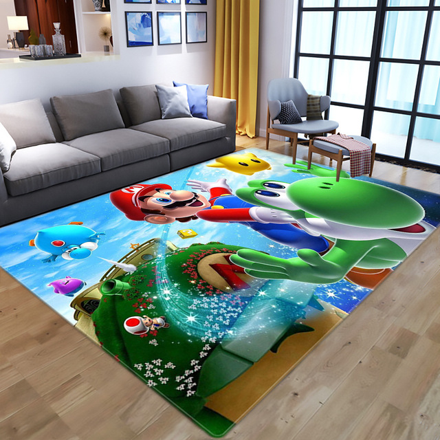 Super Mario1007 Teppich, Teppiche - Outdoor Teppich, Teppich Wohnzimmer, Küchenteppich, Kinderzimmer, Modern