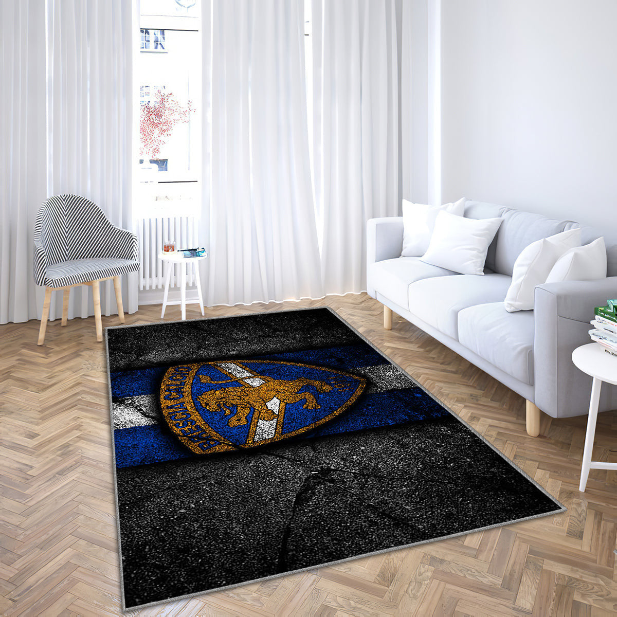 Brescia Fc Teppich, Teppiche - Schwarzer Stein Outdoor Teppich, Teppich Wohnzimmer, Küchenteppich, Kinderzimmer, Modern